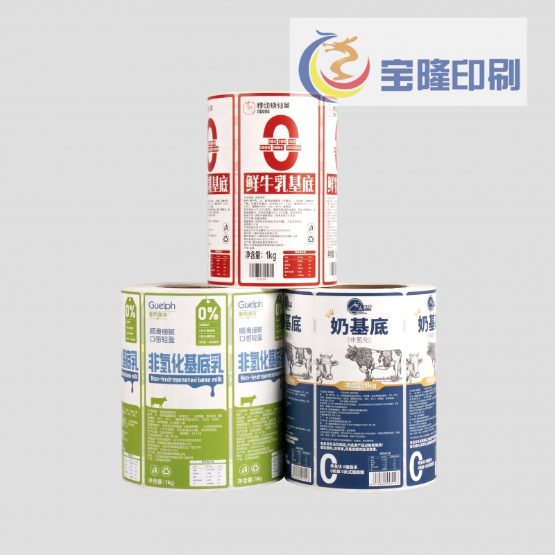 牛奶牛乳盒標(biāo)簽貼